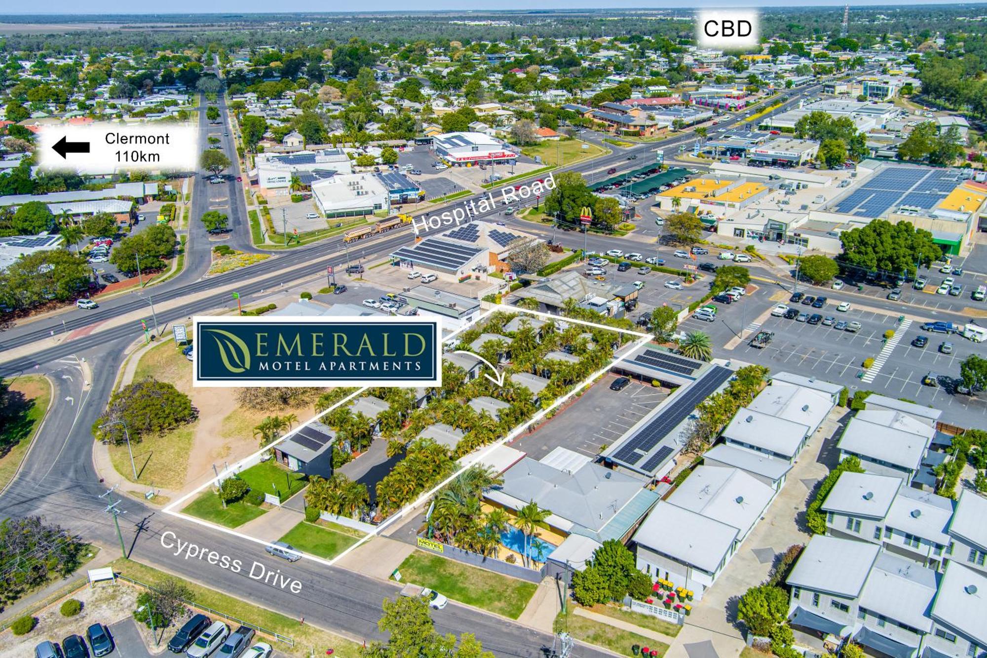 Emerald Motel Apartments Luaran gambar